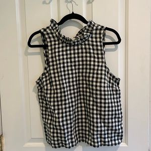 J. Crew Fleur top in linen